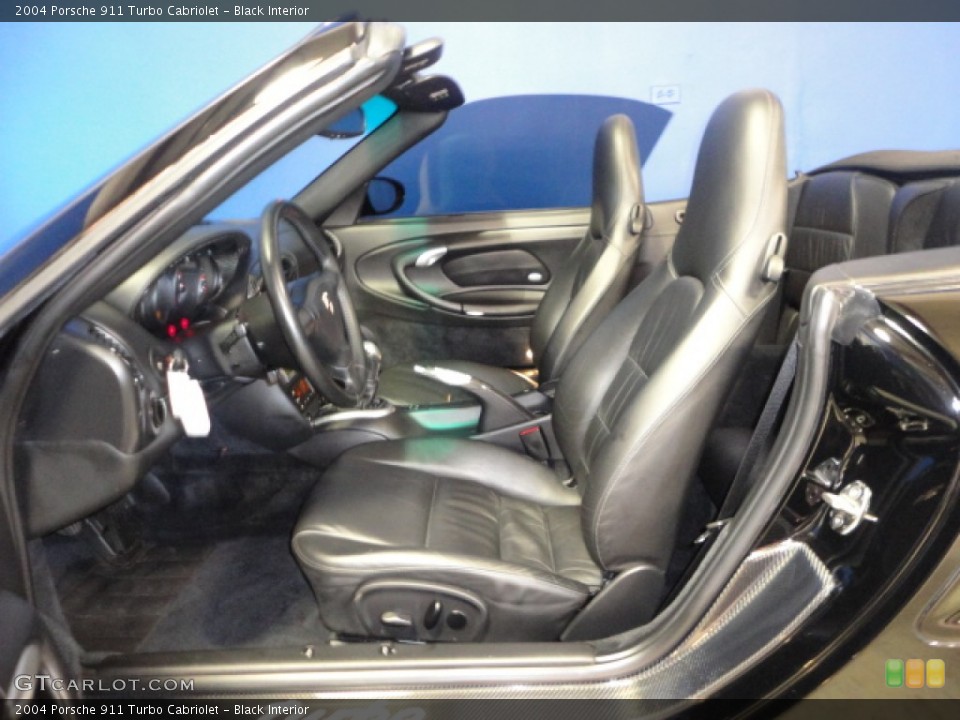 Black Interior Front Seat for the 2004 Porsche 911 Turbo Cabriolet #70914760