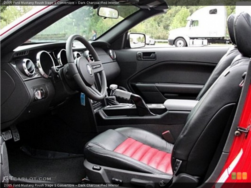 Dark Charcoal/Red Interior Photo for the 2005 Ford Mustang Roush Stage 1 Convertible #70916533