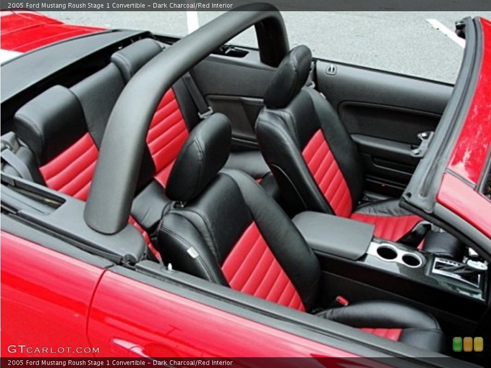 Dark Charcoal/Red Interior Photo for the 2005 Ford Mustang Roush Stage 1 Convertible #70916569