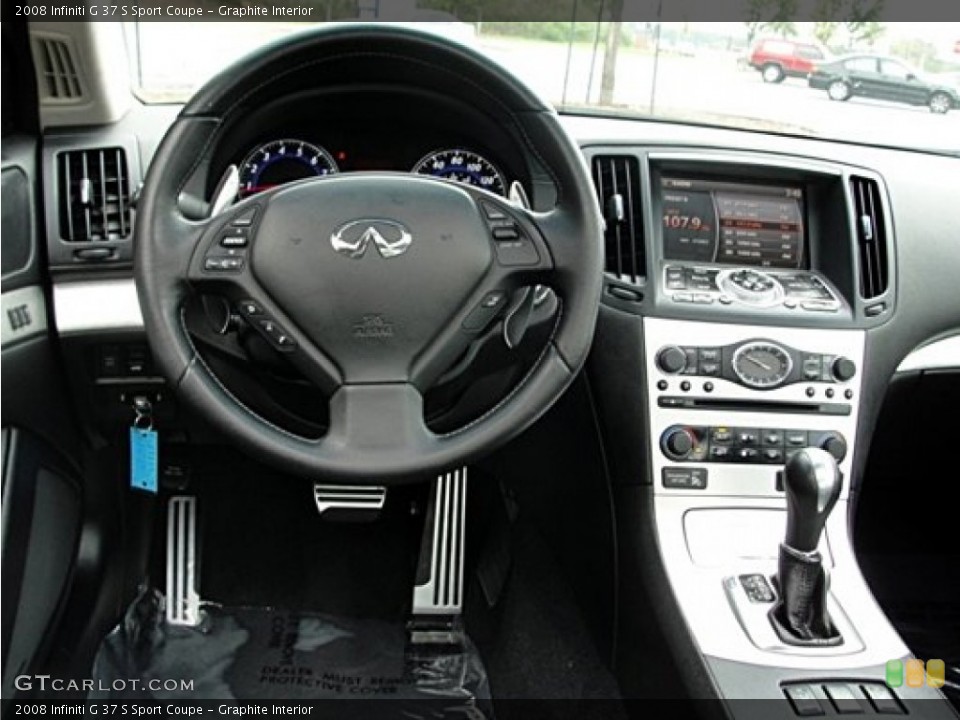 Graphite Interior Dashboard for the 2008 Infiniti G 37 S Sport Coupe #70917061