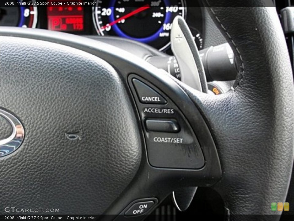 Graphite Interior Controls for the 2008 Infiniti G 37 S Sport Coupe #70917091