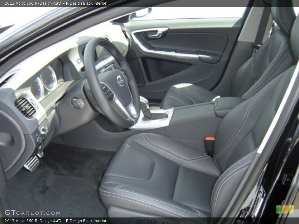 R Design Black Interior Photo for the 2013 Volvo S60 R-Design AWD #70919860