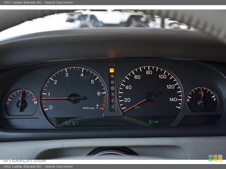 Neutral Gray Interior Gauges for the 2001 Cadillac Eldorado ESC #70924333