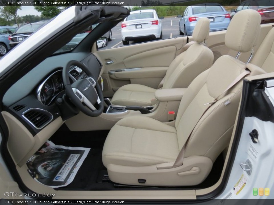 Black/Light Frost Beige Interior Photo for the 2013 Chrysler 200 Touring Convertible #70926172
