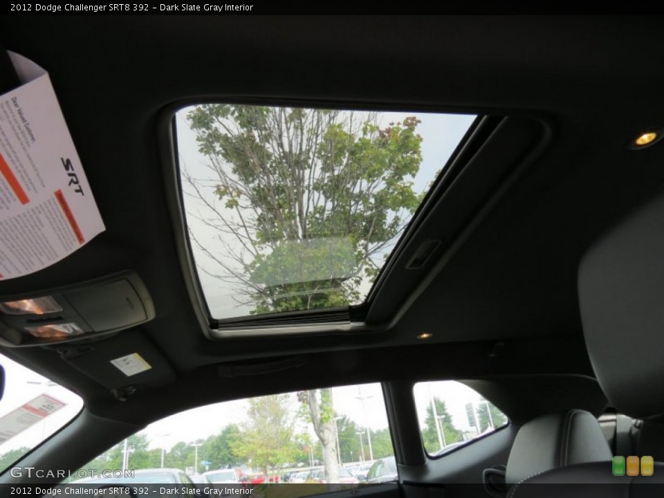 Dark Slate Gray Interior Sunroof for the 2012 Dodge Challenger SRT8 392 #70926495