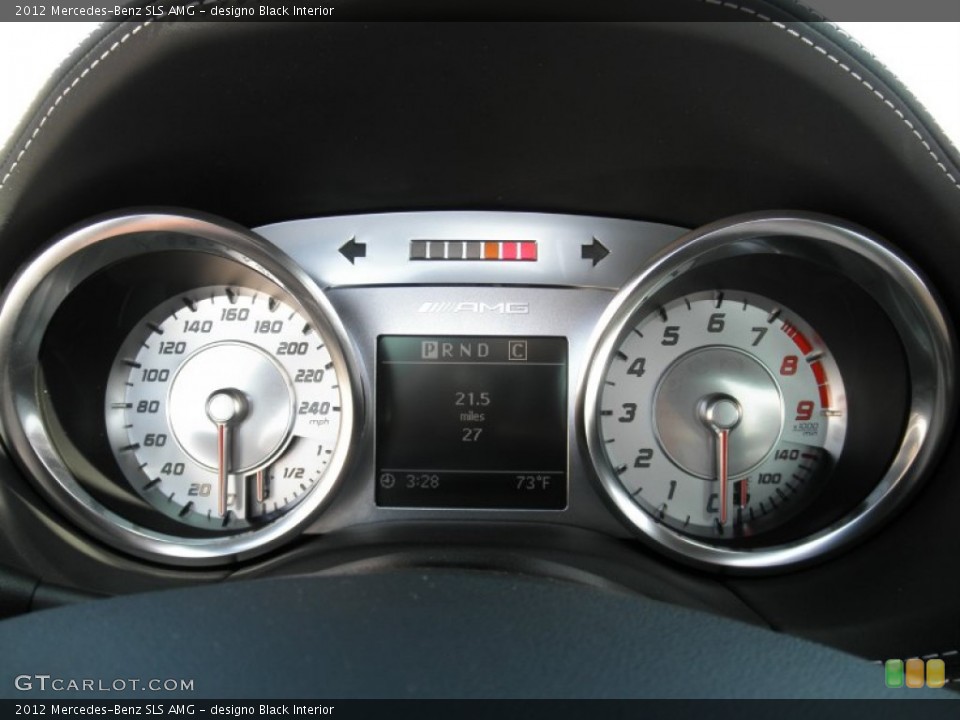 designo Black Interior Gauges for the 2012 Mercedes-Benz SLS AMG #70926907