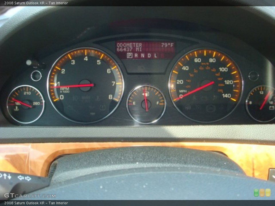 Tan Interior Gauges for the 2008 Saturn Outlook XR #70928620