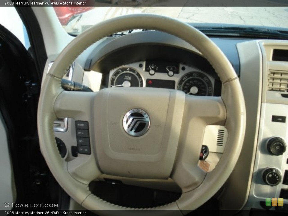 Stone Interior Steering Wheel for the 2008 Mercury Mariner V6 4WD #70930096