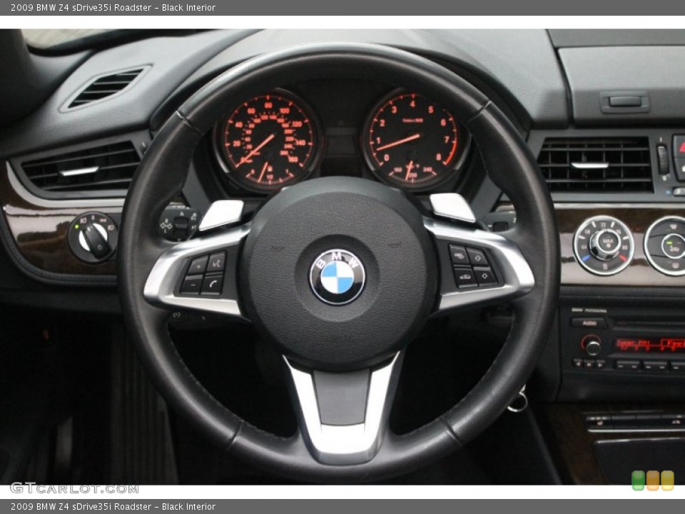 Black Interior Steering Wheel for the 2009 BMW Z4 sDrive35i Roadster #70931269