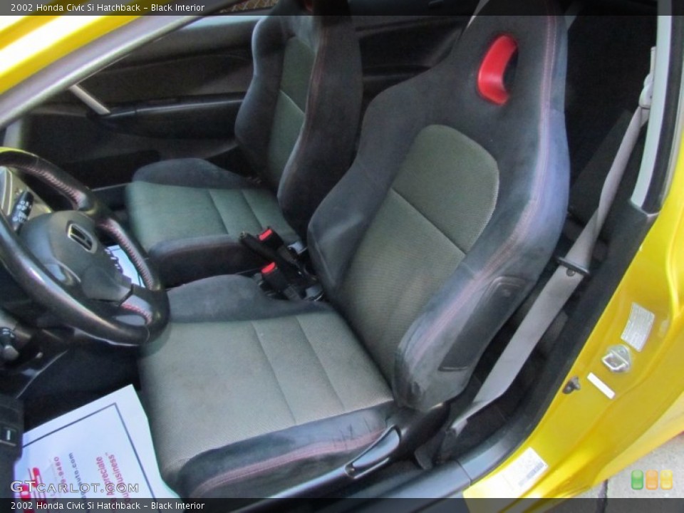 Black Interior Front Seat for the 2002 Honda Civic Si Hatchback #70931977