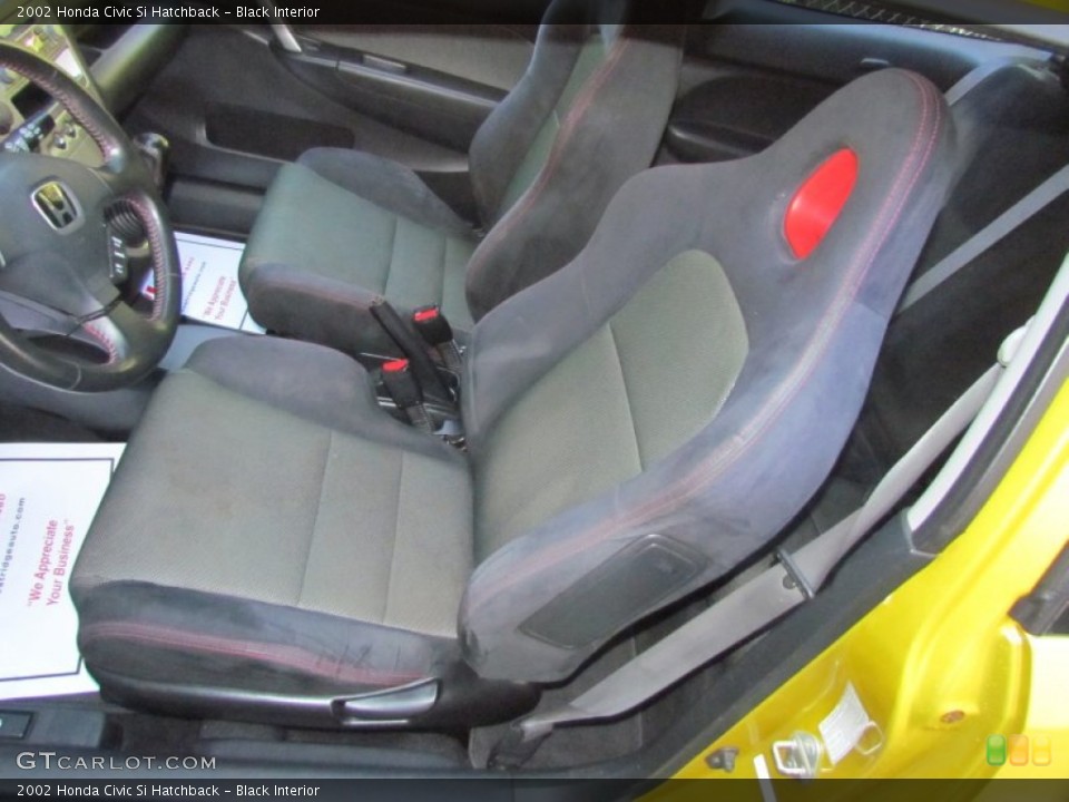 Black Interior Front Seat for the 2002 Honda Civic Si Hatchback #70932025