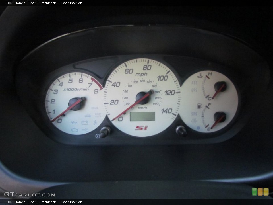 Black Interior Gauges for the 2002 Honda Civic Si Hatchback #70932043