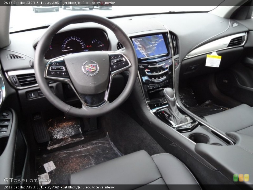Jet Black/Jet Black Accents Interior Dashboard for the 2013 Cadillac ATS 3.6L Luxury AWD #70932574