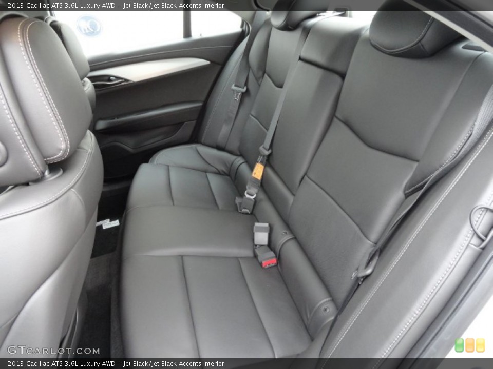 Jet Black/Jet Black Accents Interior Rear Seat for the 2013 Cadillac ATS 3.6L Luxury AWD #70932583