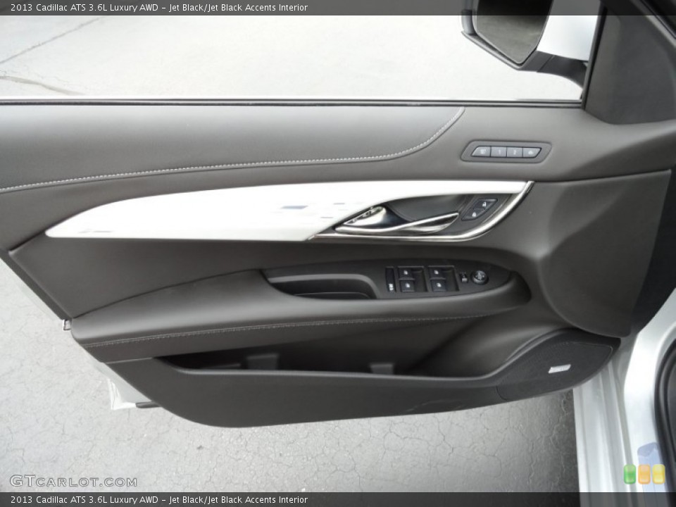Jet Black/Jet Black Accents Interior Door Panel for the 2013 Cadillac ATS 3.6L Luxury AWD #70932610