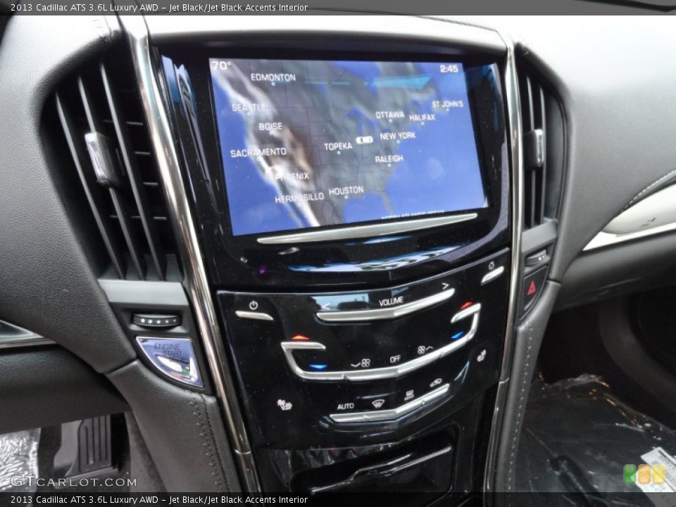 Jet Black/Jet Black Accents Interior Controls for the 2013 Cadillac ATS 3.6L Luxury AWD #70932649