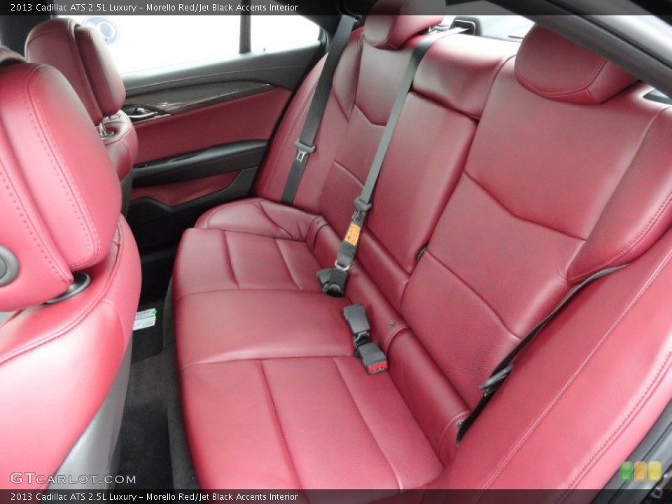 Morello Red/Jet Black Accents Interior Rear Seat for the 2013 Cadillac ATS 2.5L Luxury #70932781