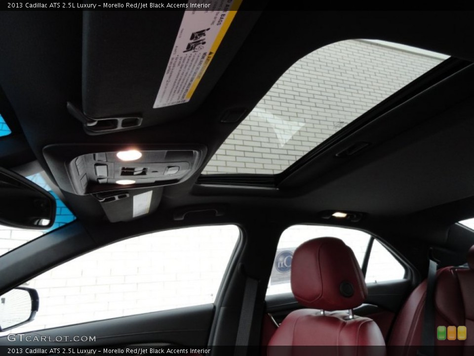 Morello Red/Jet Black Accents Interior Sunroof for the 2013 Cadillac ATS 2.5L Luxury #70932823