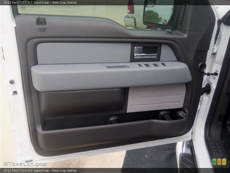 Steel Gray Interior Door Panel for the 2013 Ford F150 XLT SuperCrew #70933384
