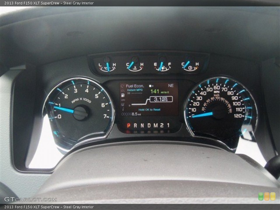 Steel Gray Interior Gauges for the 2013 Ford F150 XLT SuperCrew #70933453