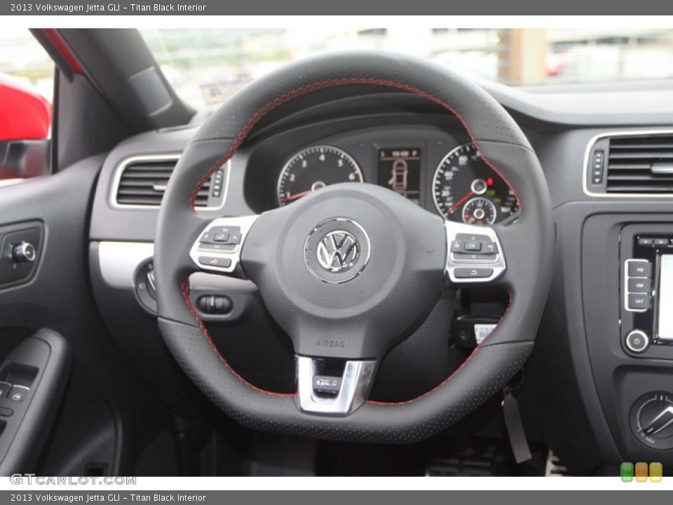 Titan Black Interior Steering Wheel for the 2013 Volkswagen Jetta GLI #70934479