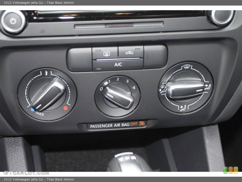 Titan Black Interior Controls for the 2013 Volkswagen Jetta GLI #70934494