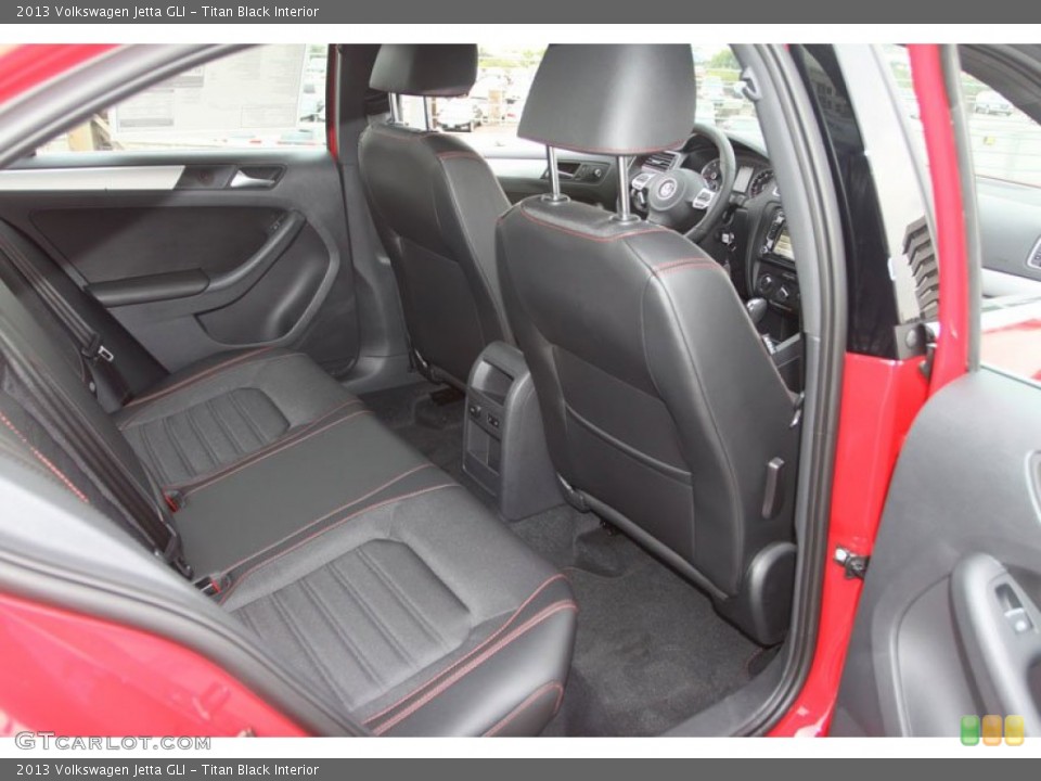 Titan Black Interior Rear Seat for the 2013 Volkswagen Jetta GLI #70934518