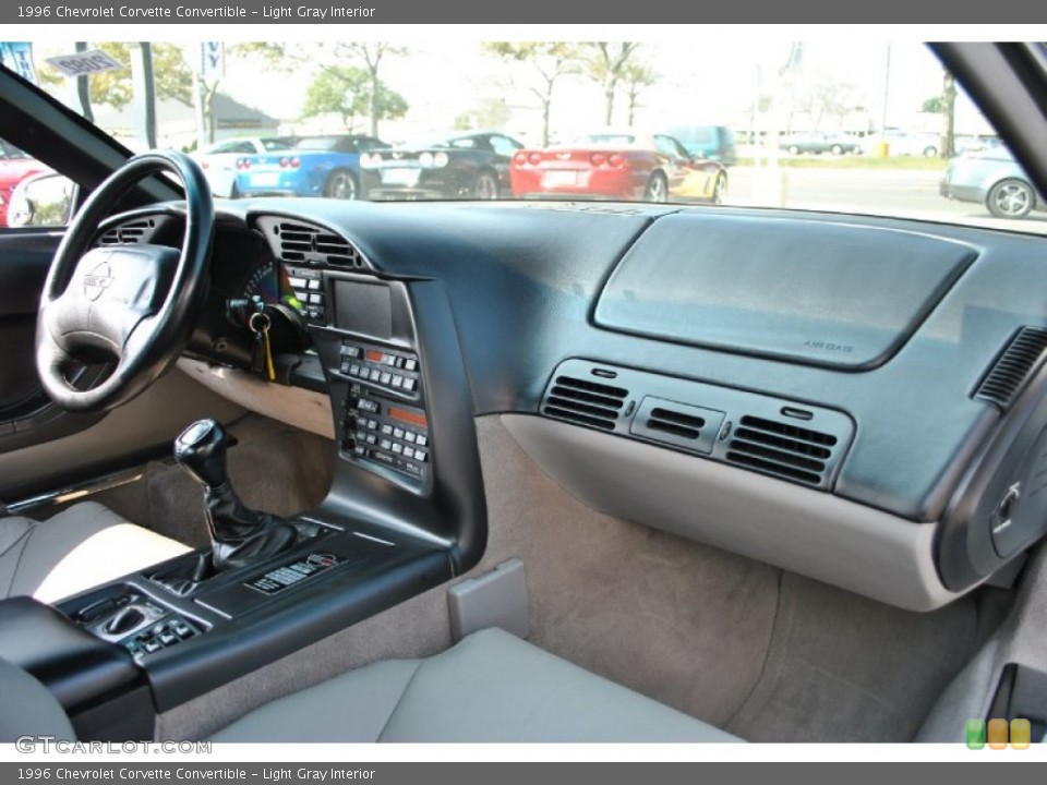 Light Gray Interior Dashboard for the 1996 Chevrolet Corvette Convertible #70935274