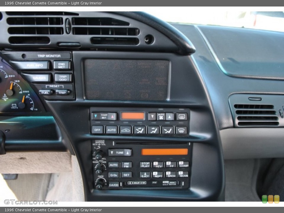 Light Gray Interior Controls for the 1996 Chevrolet Corvette Convertible #70935313