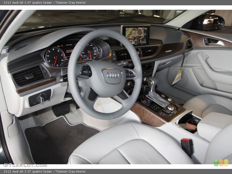 Titanium Gray 2013 Audi A6 Interiors