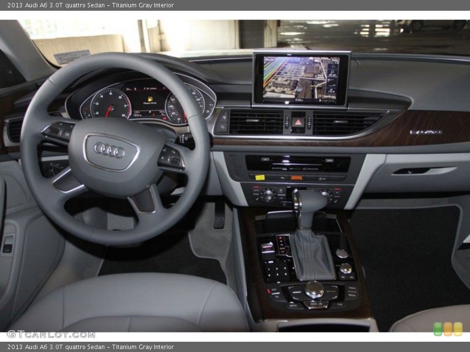 Titanium Gray Interior Dashboard for the 2013 Audi A6 3.0T quattro Sedan #70935661