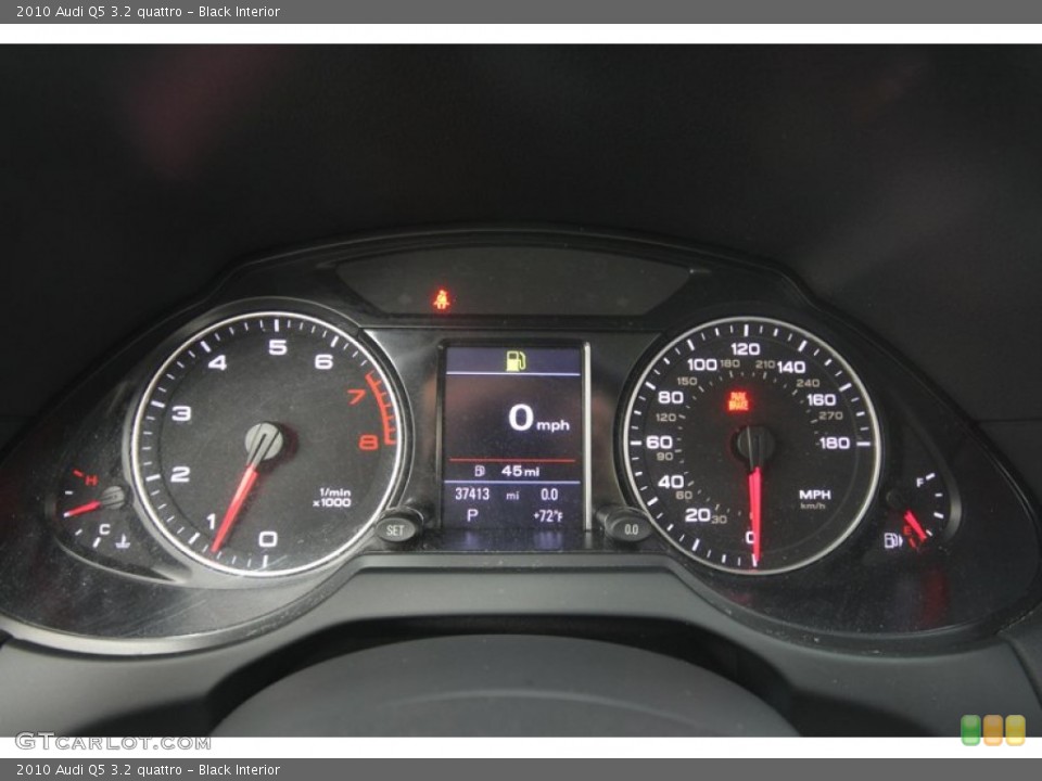 Black Interior Gauges for the 2010 Audi Q5 3.2 quattro #70938691