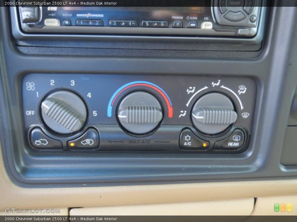 Medium Oak Interior Controls for the 2000 Chevrolet Suburban 2500 LT 4x4 #70943953