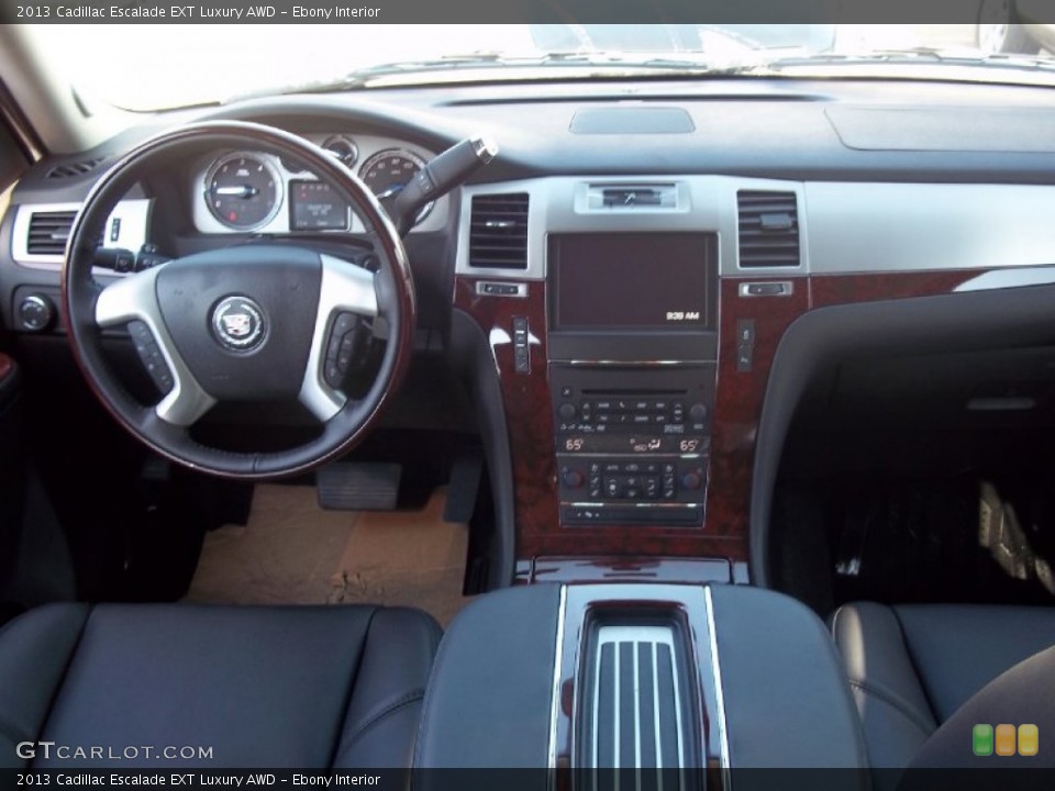 Ebony Interior Dashboard for the 2013 Cadillac Escalade EXT Luxury AWD #70947814