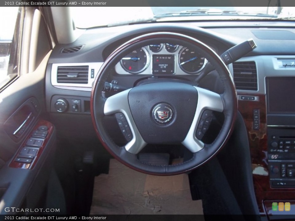 Ebony Interior Dashboard for the 2013 Cadillac Escalade EXT Luxury AWD #70947823