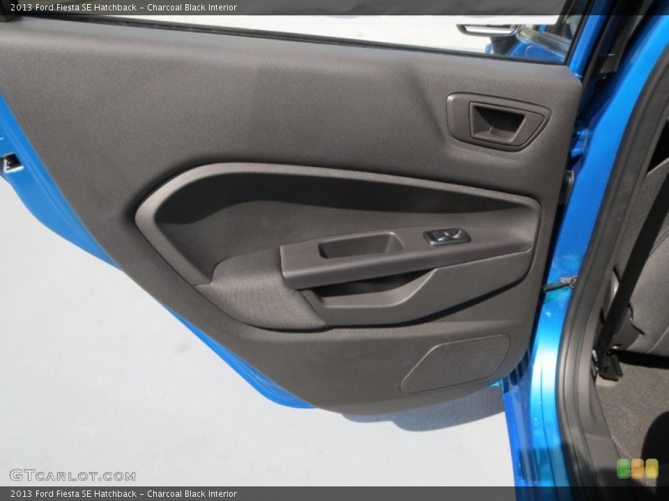 Charcoal Black Interior Door Panel for the 2013 Ford Fiesta SE Hatchback #70948015