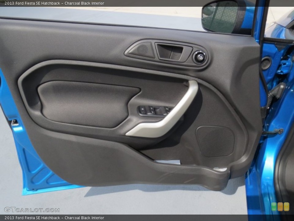 Charcoal Black Interior Door Panel for the 2013 Ford Fiesta SE Hatchback #70948033