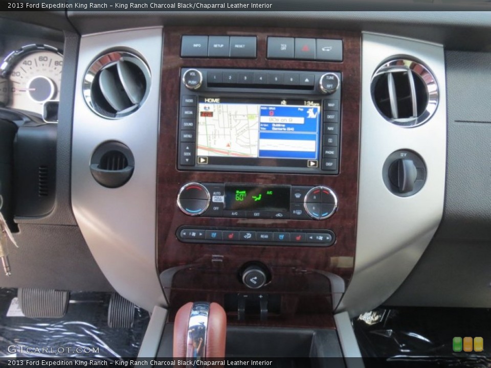 King Ranch Charcoal Black/Chaparral Leather Interior Controls for the 2013 Ford Expedition King Ranch #70949305