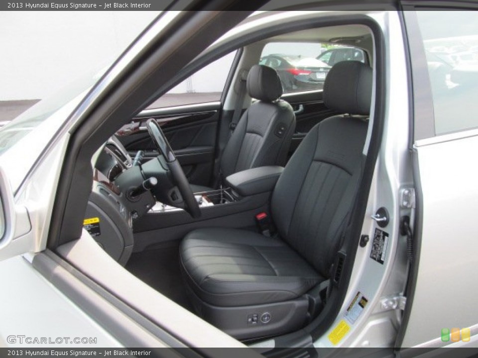 Jet Black Interior Front Seat for the 2013 Hyundai Equus Signature #70950835