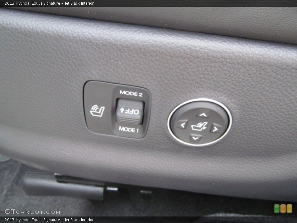 Jet Black Interior Controls for the 2013 Hyundai Equus Signature #70950844