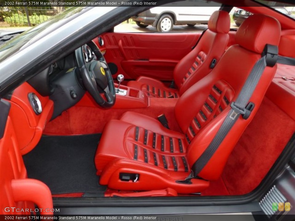 Rosso (Red) Interior Front Seat for the 2002 Ferrari 575M Maranello  #70952950