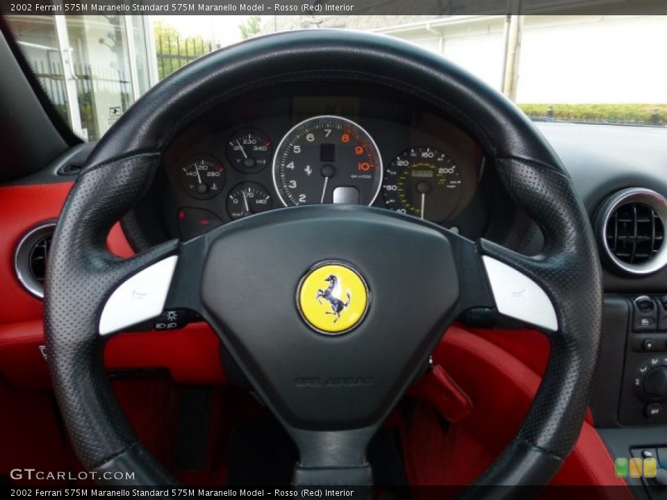 Rosso (Red) Interior Steering Wheel for the 2002 Ferrari 575M Maranello  #70952980