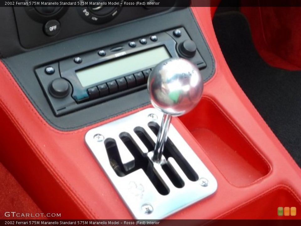 Rosso (Red) Interior Transmission for the 2002 Ferrari 575M Maranello  #70953013