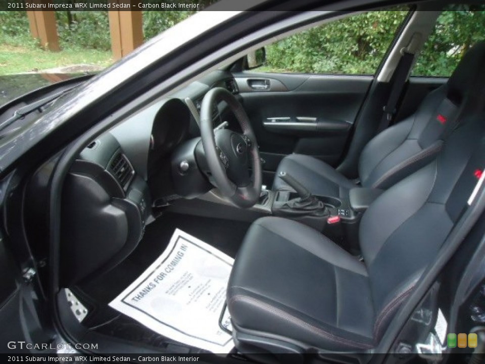 Carbon Black Interior Photo for the 2011 Subaru Impreza WRX Limited Sedan #70953778
