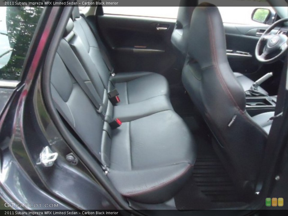 Carbon Black Interior Rear Seat for the 2011 Subaru Impreza WRX Limited Sedan #70953799