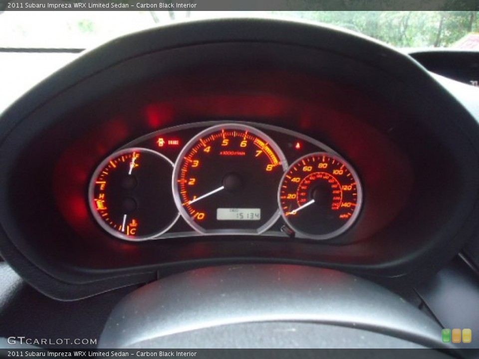 Carbon Black Interior Gauges for the 2011 Subaru Impreza WRX Limited Sedan #70953811