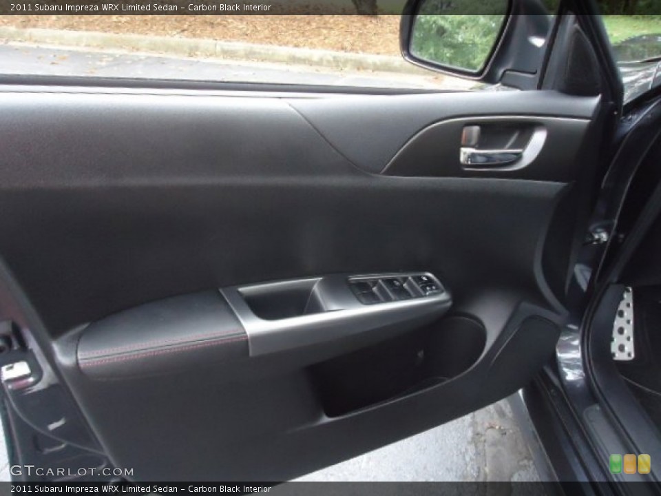 Carbon Black Interior Door Panel for the 2011 Subaru Impreza WRX Limited Sedan #70953822