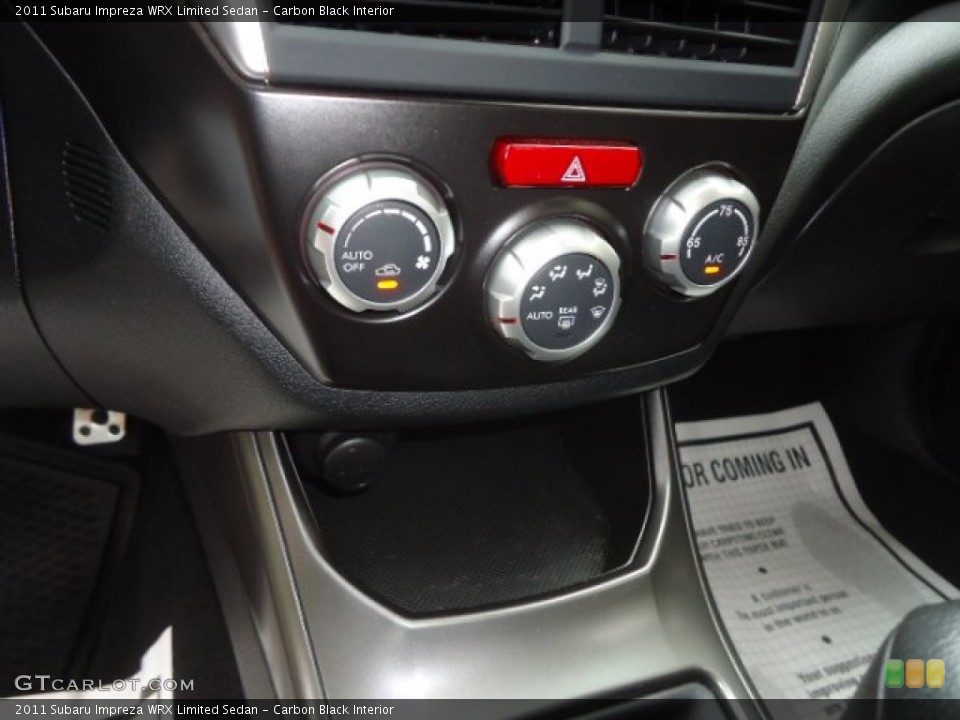 Carbon Black Interior Controls for the 2011 Subaru Impreza WRX Limited Sedan #70953844