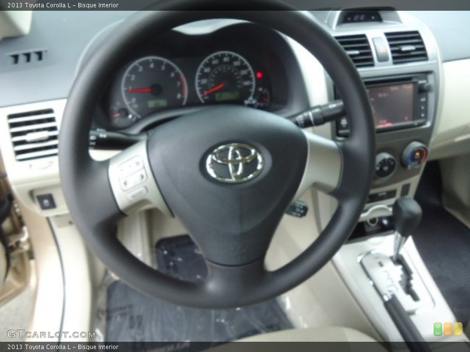 Bisque Interior Steering Wheel for the 2013 Toyota Corolla L #70956367