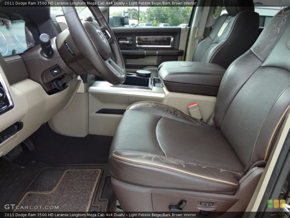 Light Pebble Beige/Bark Brown Interior Photo for the 2011 Dodge Ram 3500 HD Laramie Longhorn Mega Cab 4x4 Dually #70957816
